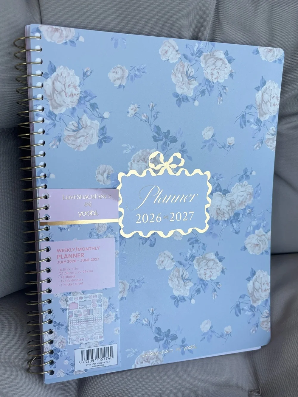 LoveShackFancy x Target - Yoobi Everblooming Rosettes Monthly and Weekly Planner